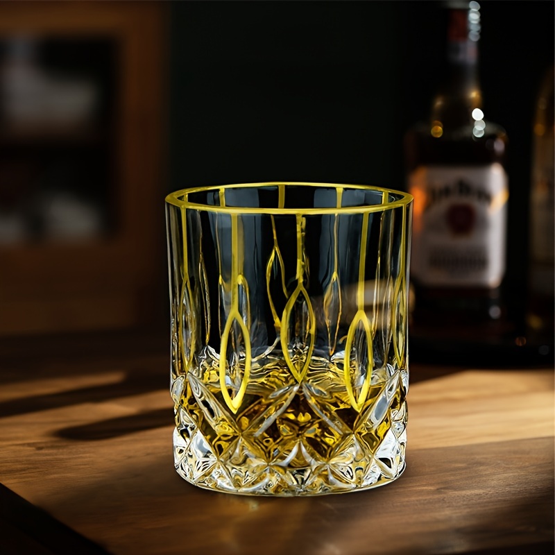 Whisky Beer And Wine - Copo de uísque linha de ouro