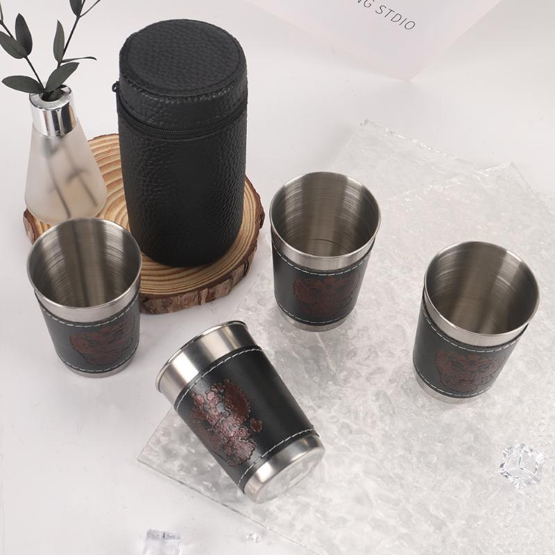 Conjunto de 4 Copos de Viagem  - Whisky Beer And Wine avaliação e preço