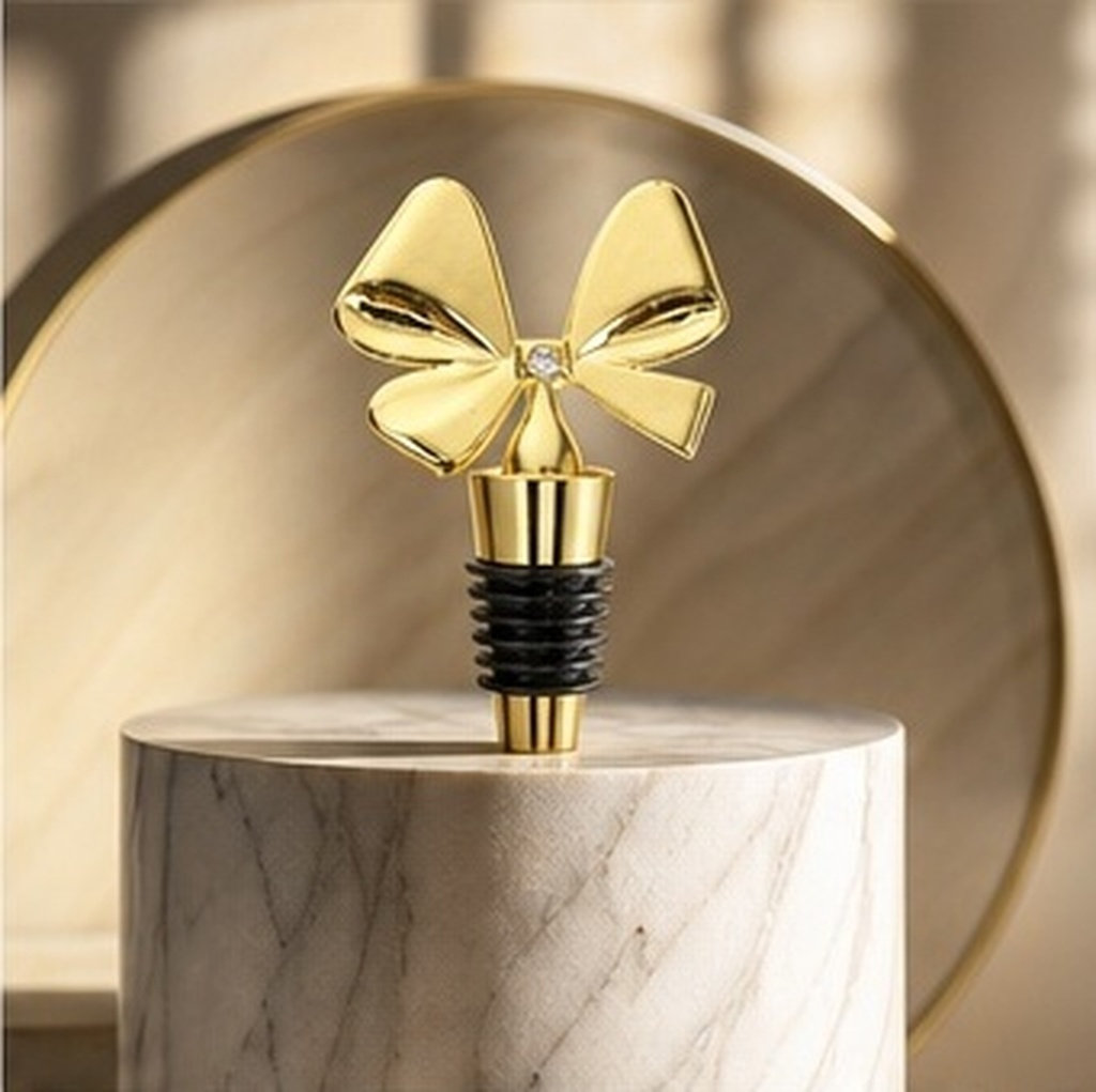 Tampa de Vinho com Laço Dourad - Whisky Beer And Wine avaliação e preço